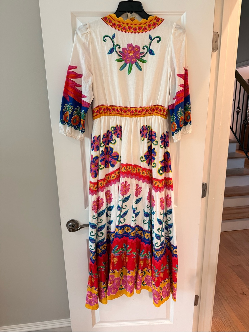 Farm Rio 🌴🌺 Vivid Garden Maxi Dress with V-Neck - Picture 4 of 6